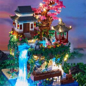 Zestaw Klocków Domek z Basenem na Wyspie Architecture